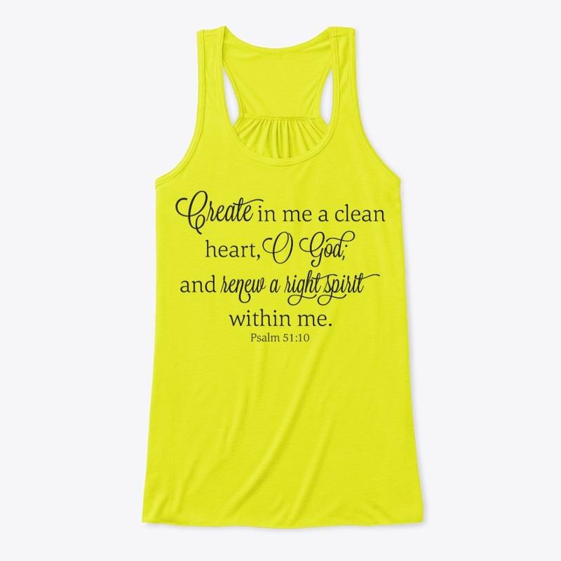 Psalm 51:10 Womens Tank